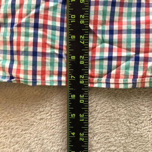 Bugatchi Mens Dress Shirt Medium Shaped Fit Long Sleeve Checkered Button Up Clas - Picture 3 of 14